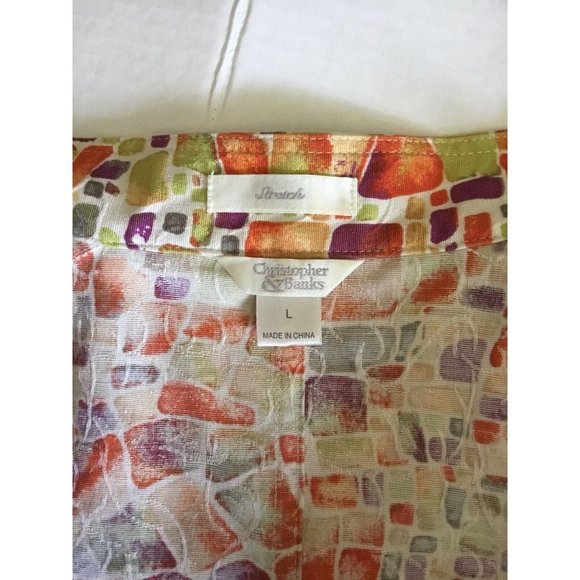 Christopher Banks “Stretch” Jacket Large With Pattern - Picture 3 of 3